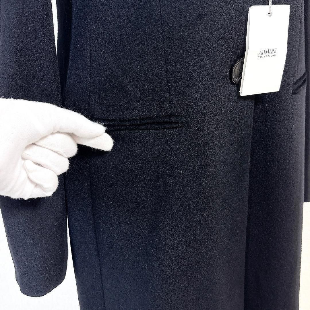 タグ付未使用☆ ARMANI COLLEZIONI ウールロングコート 42 黒 - メルカリ