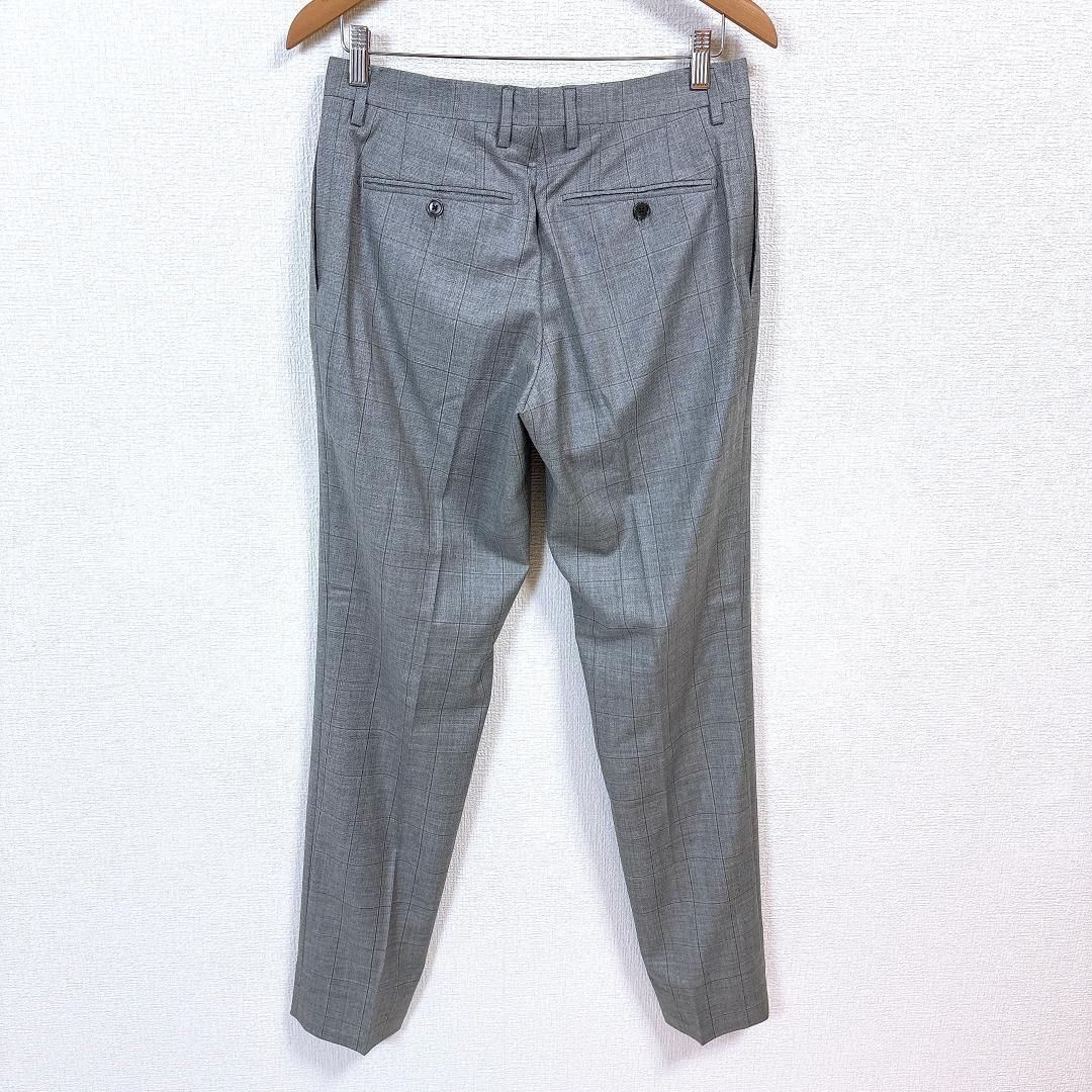 美品】LARDINI メンズセットアップ 48 グレー ブロックチェック - メルカリ