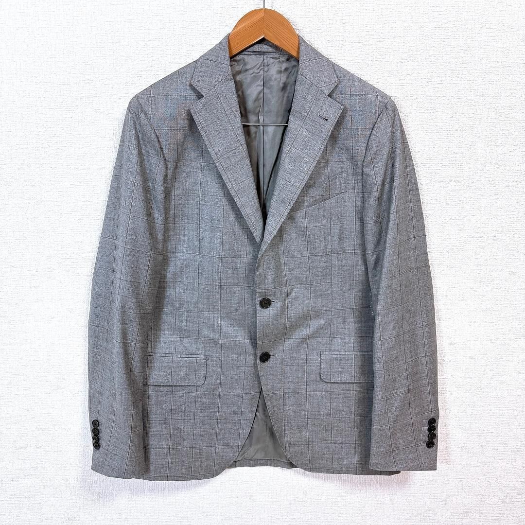 【美品】LARDINI メンズセットアップ 48 グレー ブロックチェック 美品】LARDINI メンズセットアップ 48 グレー ブロックチェック - メルカリ