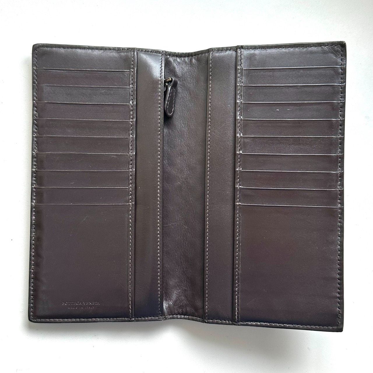 ボッテガヴェネタ BOTTEGA VENETA 長財布 イントレチャート ダーク