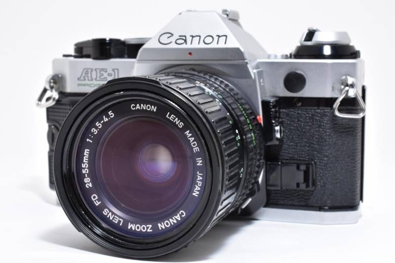 実用品】Canon キャノン AE-1 PROGRAM シルバー / new FD 28-55mm 3.5