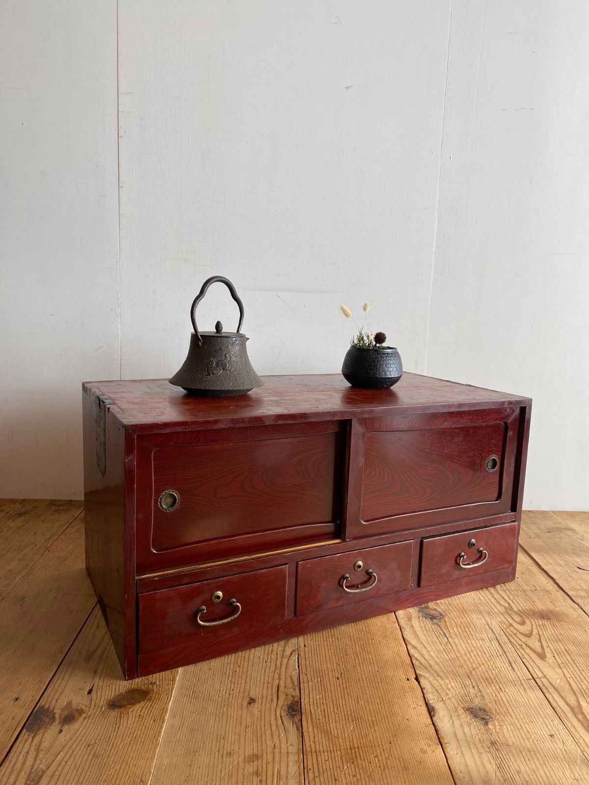 アンティーク チェスト 箪笥 ローボード ローテーブル テレビ台 昭和