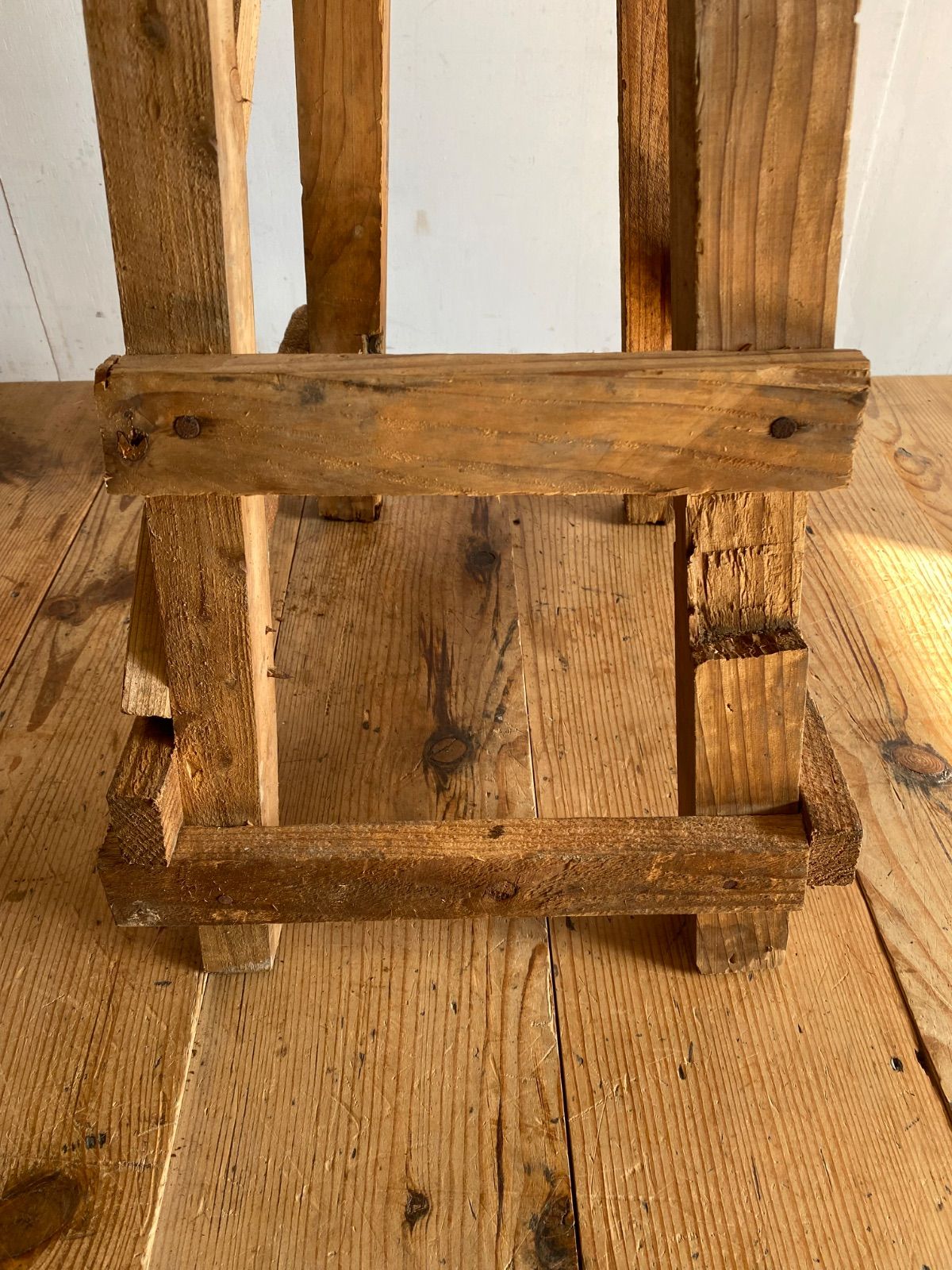 アンティーク 木製 展示台 花台 ディスプレイ サイドテーブル 店舗什器