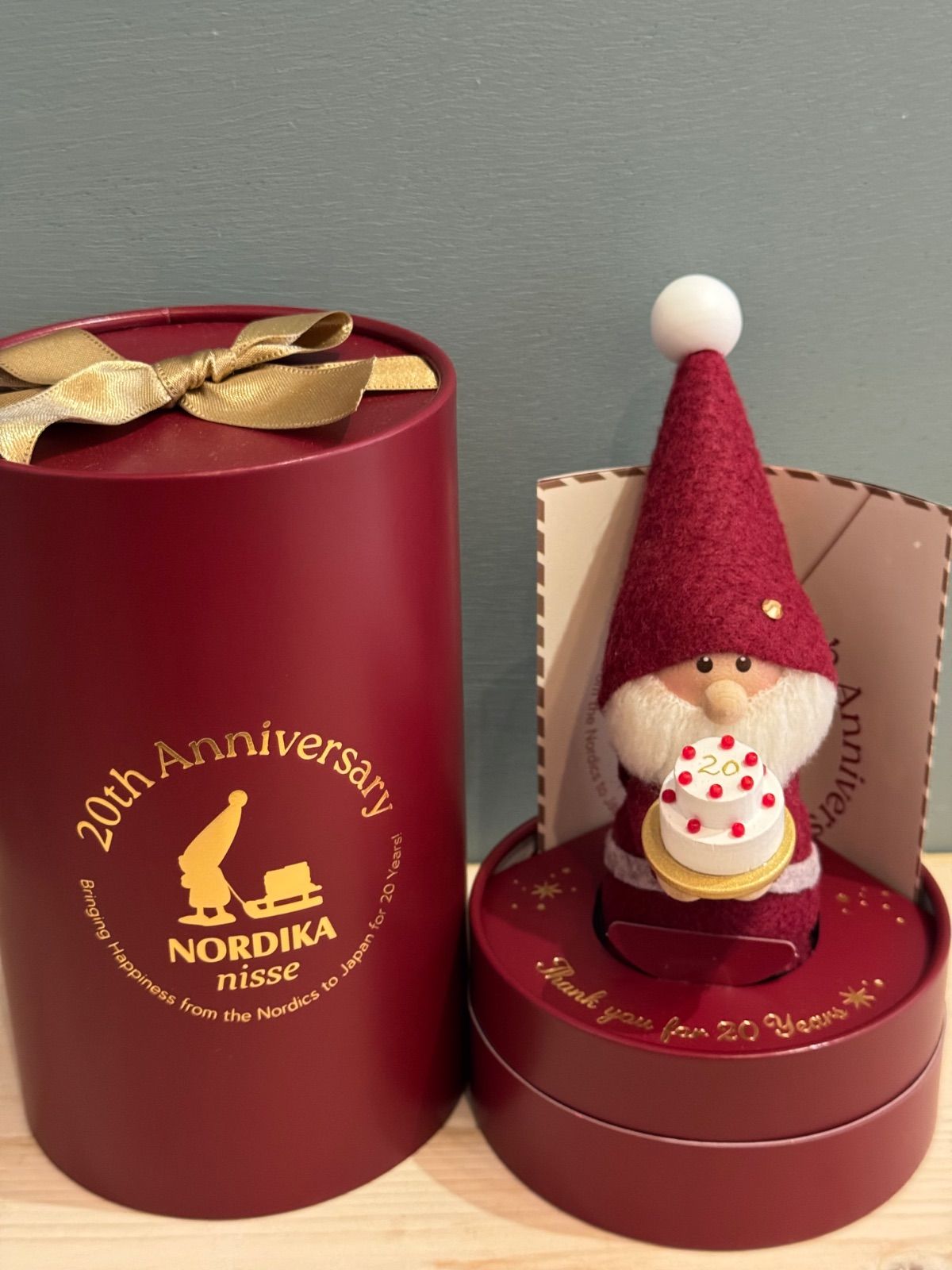 ノルディカ ニッセ 2025 品 20th celebration ケーキを持ったサンタ