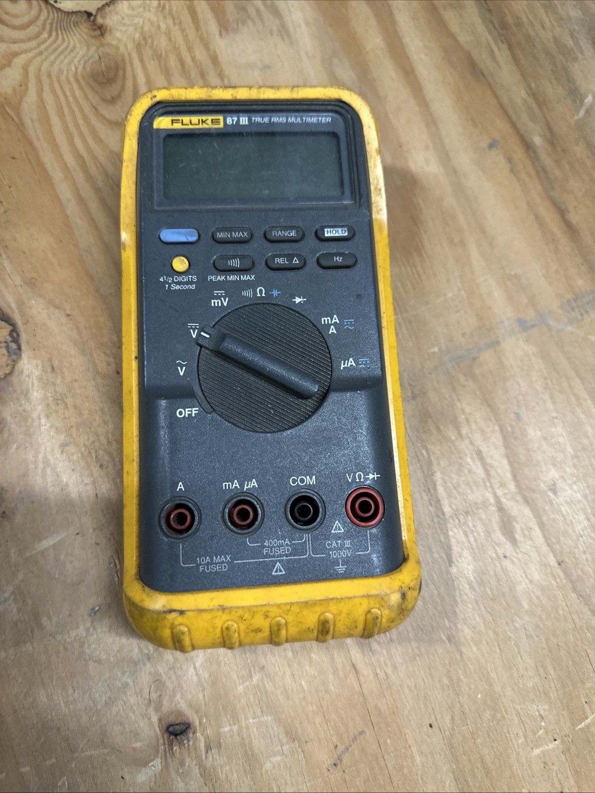Fluke 87 III True RMS Multimeter w Leads Yellow Holster ? p 5