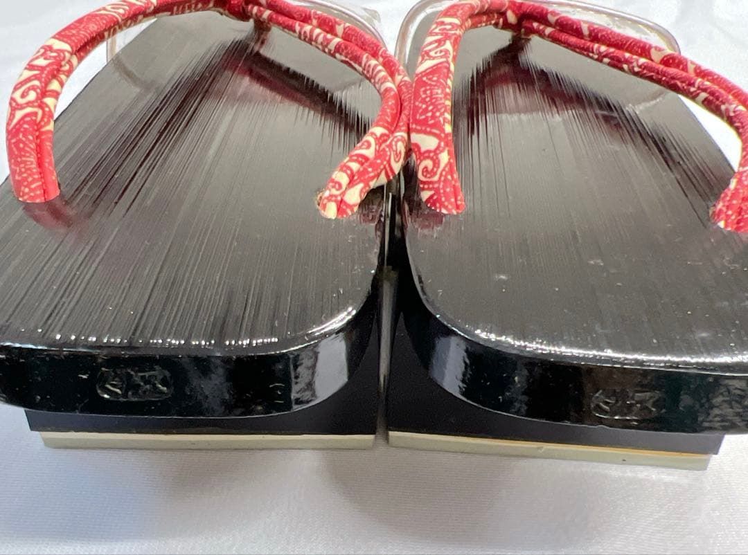 和装履物　下駄　草履　二枚歯　2点セット 未使用品　23cm 着物　072tz 和装履物 下駄 草履 二枚歯 2点セット 未使用品 23cm 着物 072tz