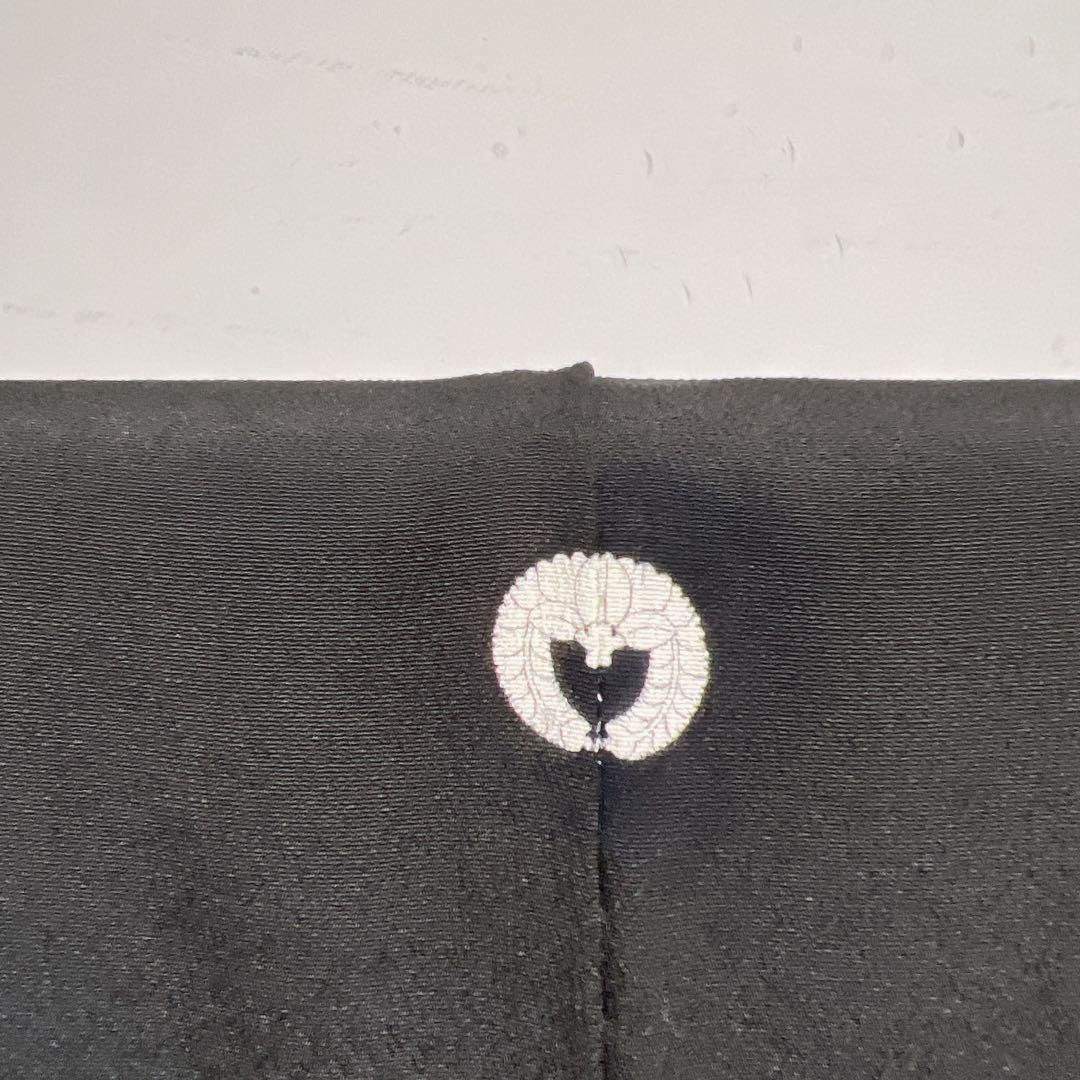 黒留袖 正絹 五つ紋 金糸 銀糸 刺繍 菊花 亀甲 花菱 着物 065t - メルカリ