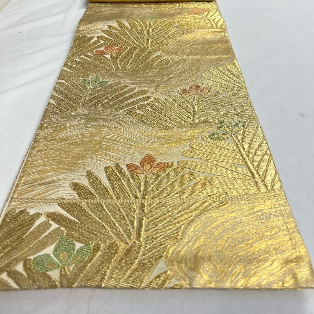 袋帯　正絹　金糸　松　大王松　流線　着物　064t 袋帯 正絹 金糸 松 大王松 流線 着物 064t - メルカリ