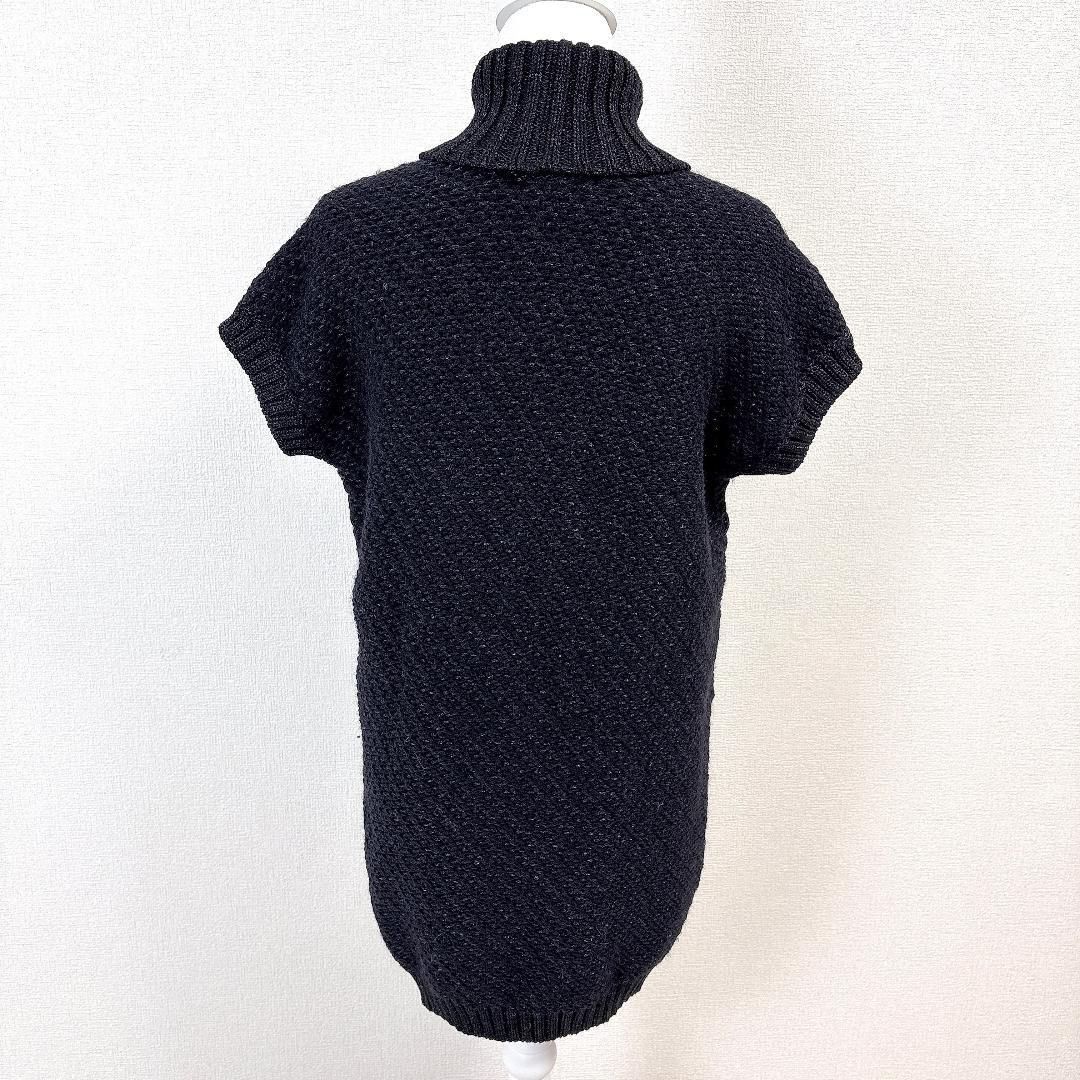 FENDIタートルネック ニットワンピース 黒 美品現行タグ】 FENDI タートルネックニットワンピース 40 ブラック
