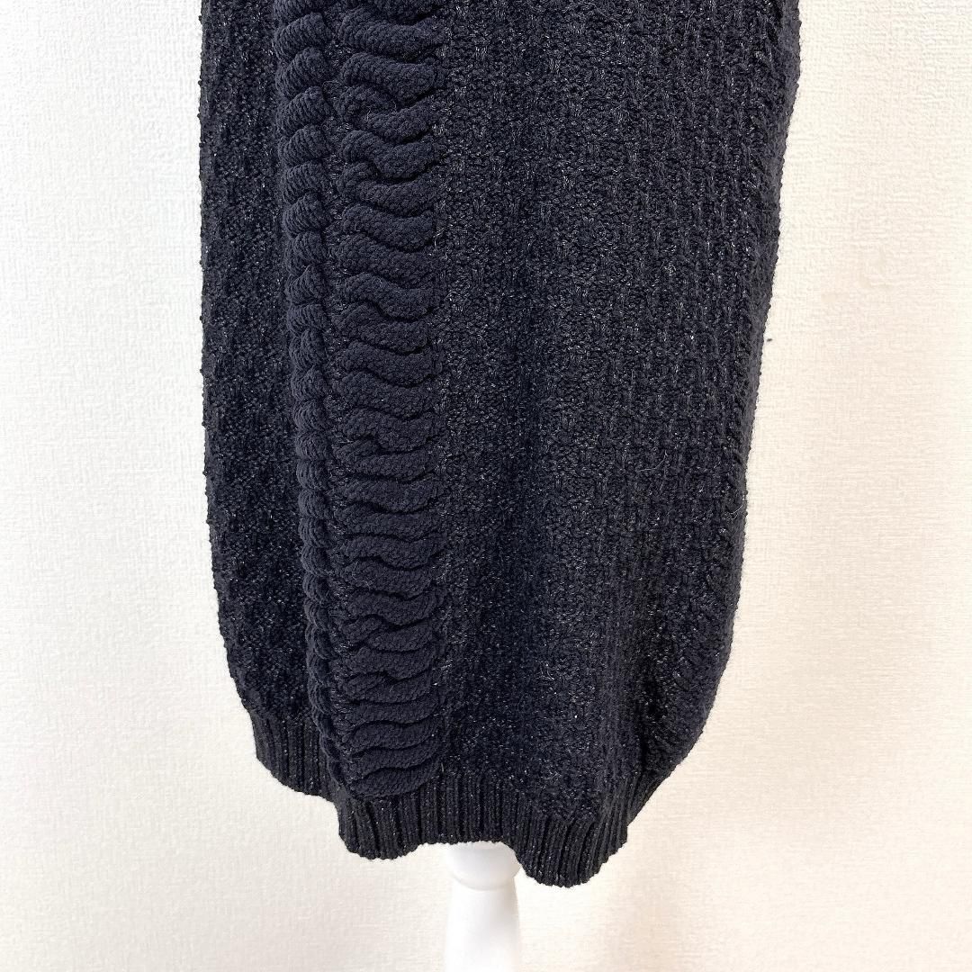 FENDIタートルネック ニットワンピース 黒 FENDI タートルネックニットワンピースブラック