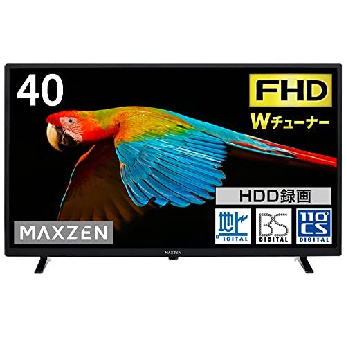 MAXZEN テレビ 40型 液晶テレビ フルハイビジョン 40V 40インチ 裏録画