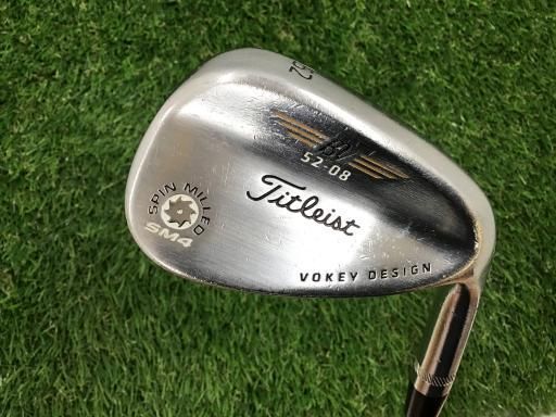 中古】 タイトリスト VOKEY SPIN MILLED SM4 ツアークロム 52°/08