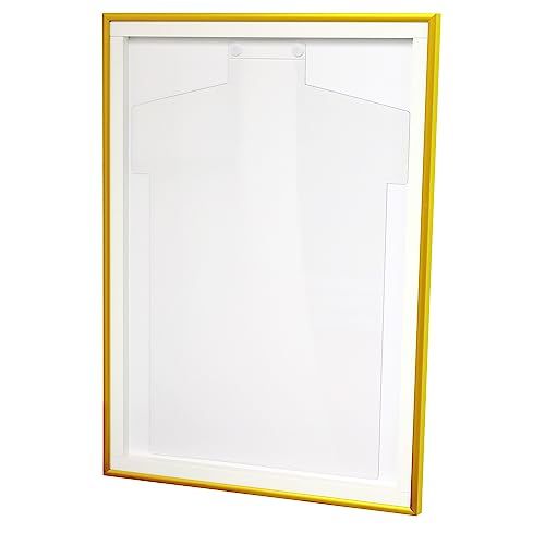 ソフケン Sofken アルミ額縁 ラクパネ3 D ユニフォーム額 Mサイズ ゴールド 軽量で作品セットが簡単 思い出のユニフォームやオリジナルTシャツなどをディスプレイ 透明樹脂ハンガー付き 彡 13 a 24591