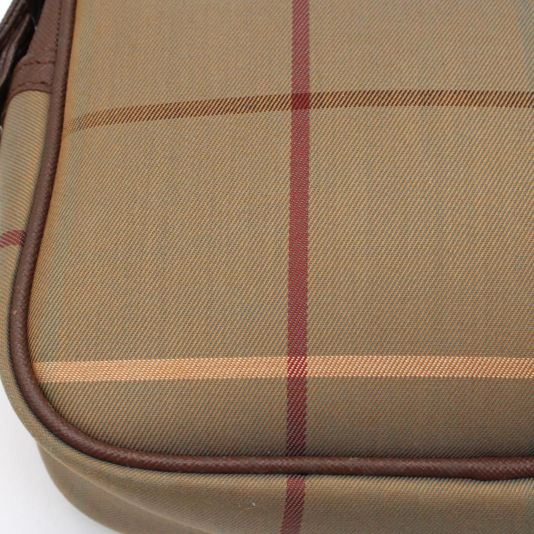 美品】BURBERRY チェック柄 ショルダーバッグ ヴィンテージ レザー