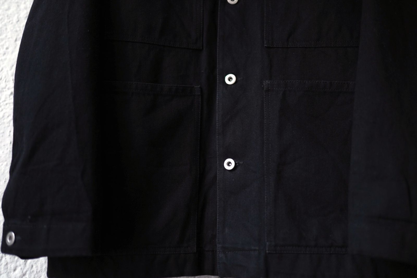 25SS 襟レザー切替デニムカバーオールジャケット / JIL SANDER(ジル