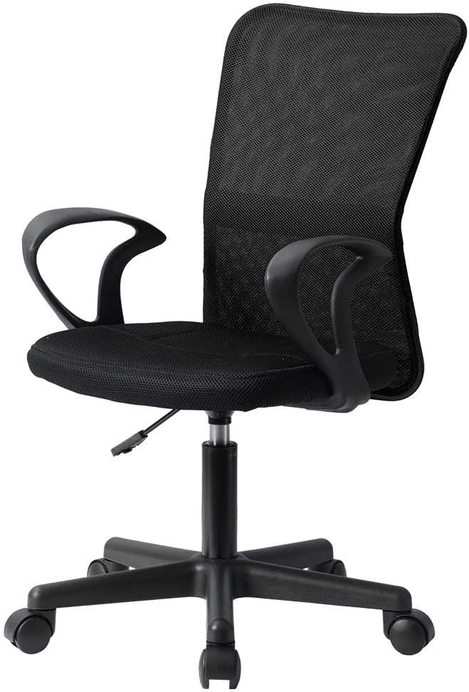 オフィスチェア デスクチェア パソコンチェア ワーク PC OA チェア ローバック 昇降機能付き 座椅子 ?肘掛け付き 通気性 メッシュ 事務用椅子 テレワーク 疲れにくい オフィスチェアー ブラック m 庭用チェア オフィスチェア ワークチェア 椅子 チェア