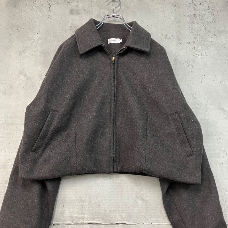 グレーレディース callautia ジャケット callautia ウールライク 