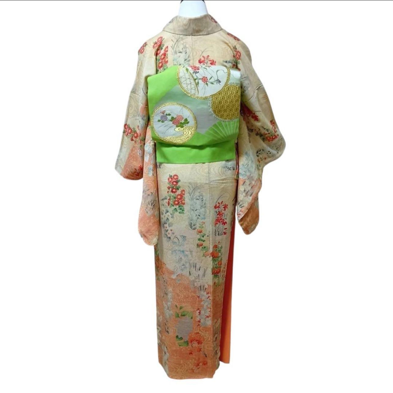 美品 袷 正絹 友禅 訪問着 フルセット - メルカリ