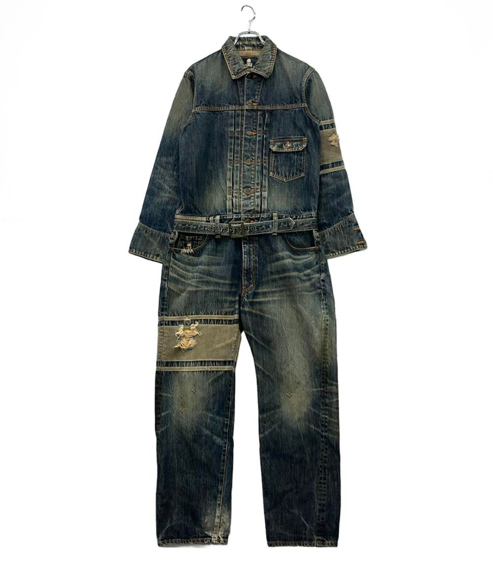 マスターマインドジャパン オールインワン オーバーオール 泥加工