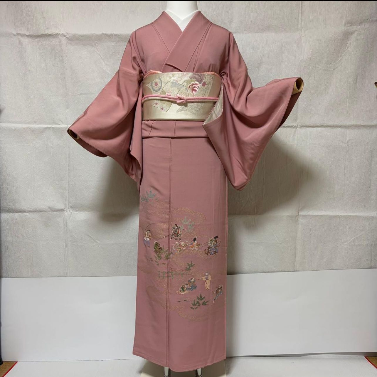 美品 袷 正絹 友禅 訪問着 フルセット - メルカリ