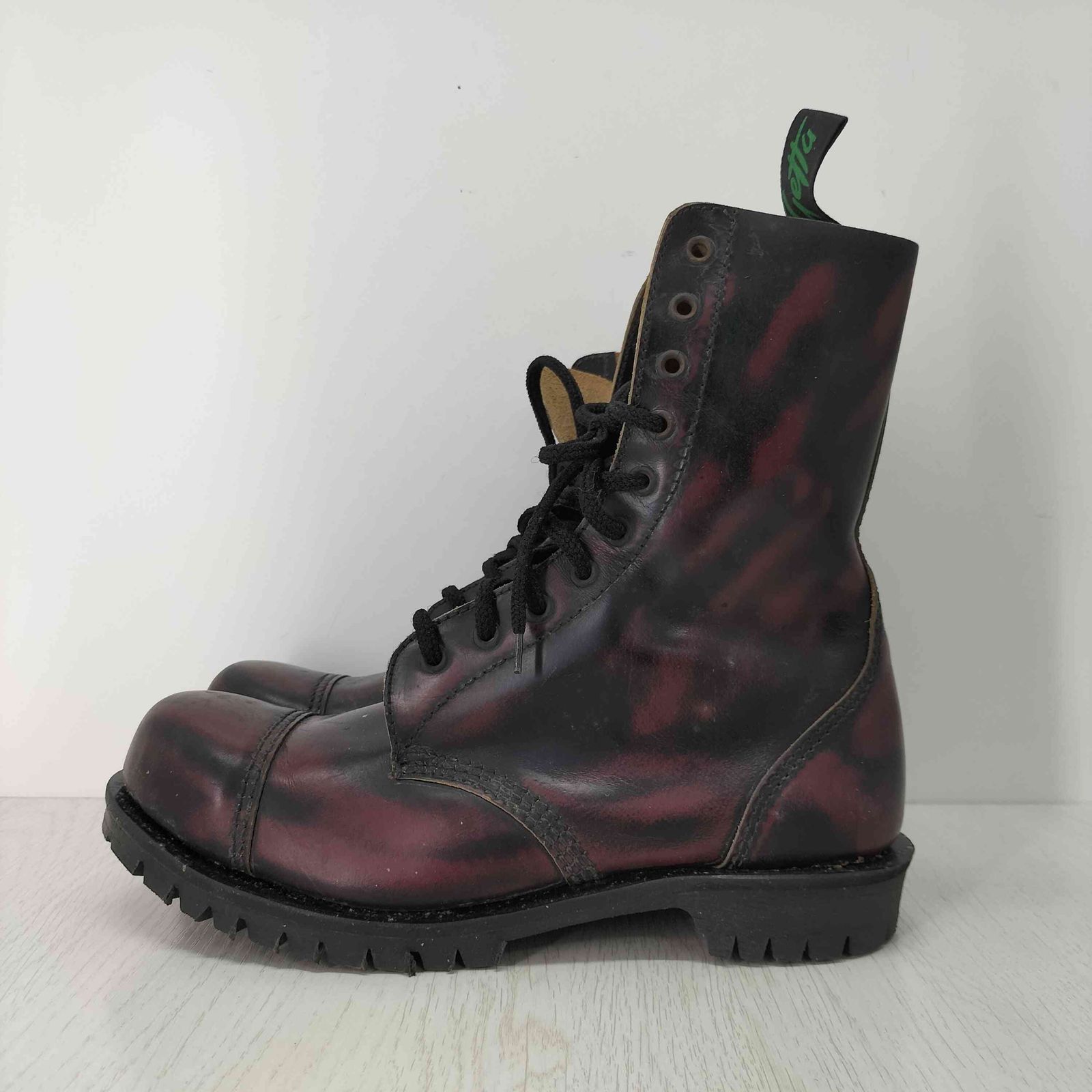 ゲッタグリップ Getta Grip 英国製 レッド マーブル スチールトゥ 10