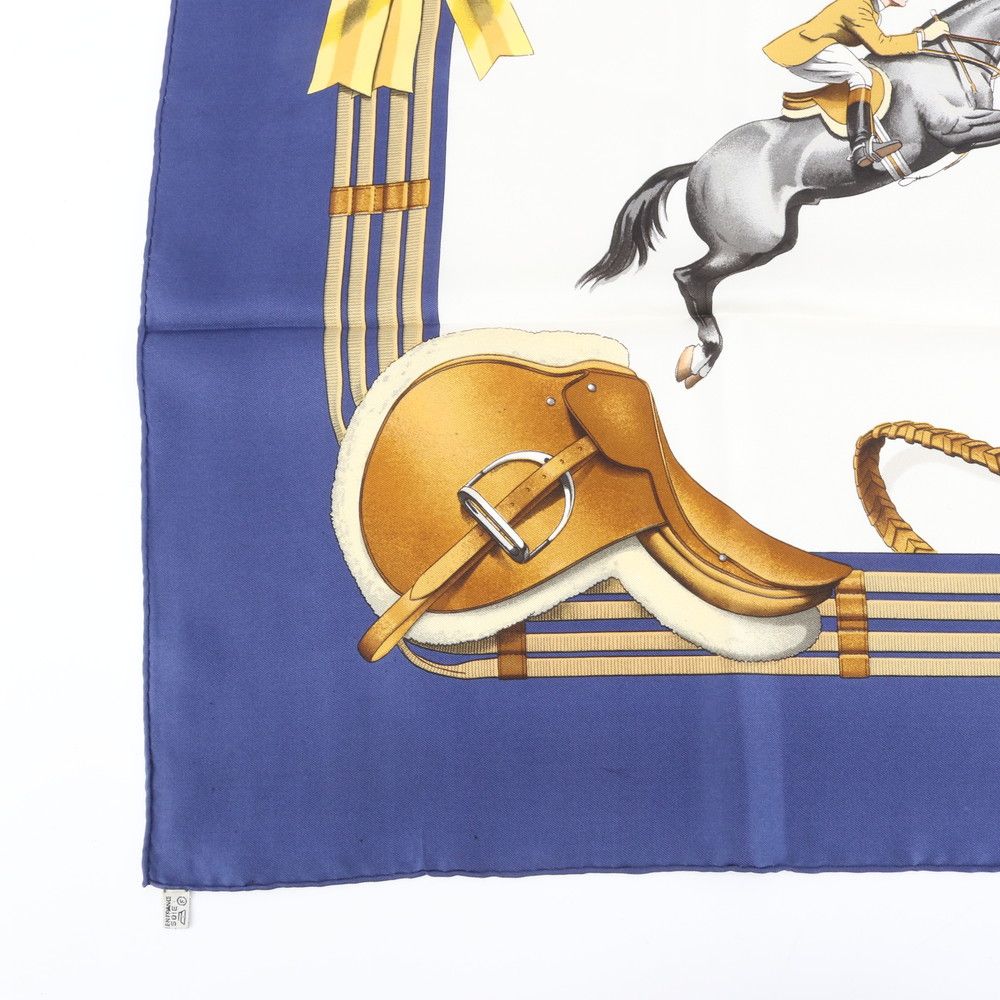 極美品 エルメス タグ付 カレ 90 JUMPING ジャンピング スカーフ