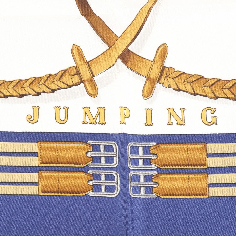 極美品 エルメス タグ付 カレ 90 JUMPING ジャンピング スカーフ