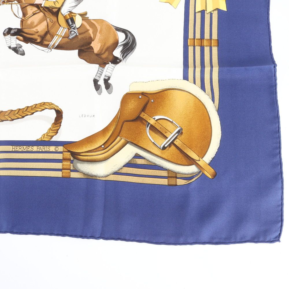 極美品 エルメス タグ付 カレ 90 JUMPING ジャンピング スカーフ