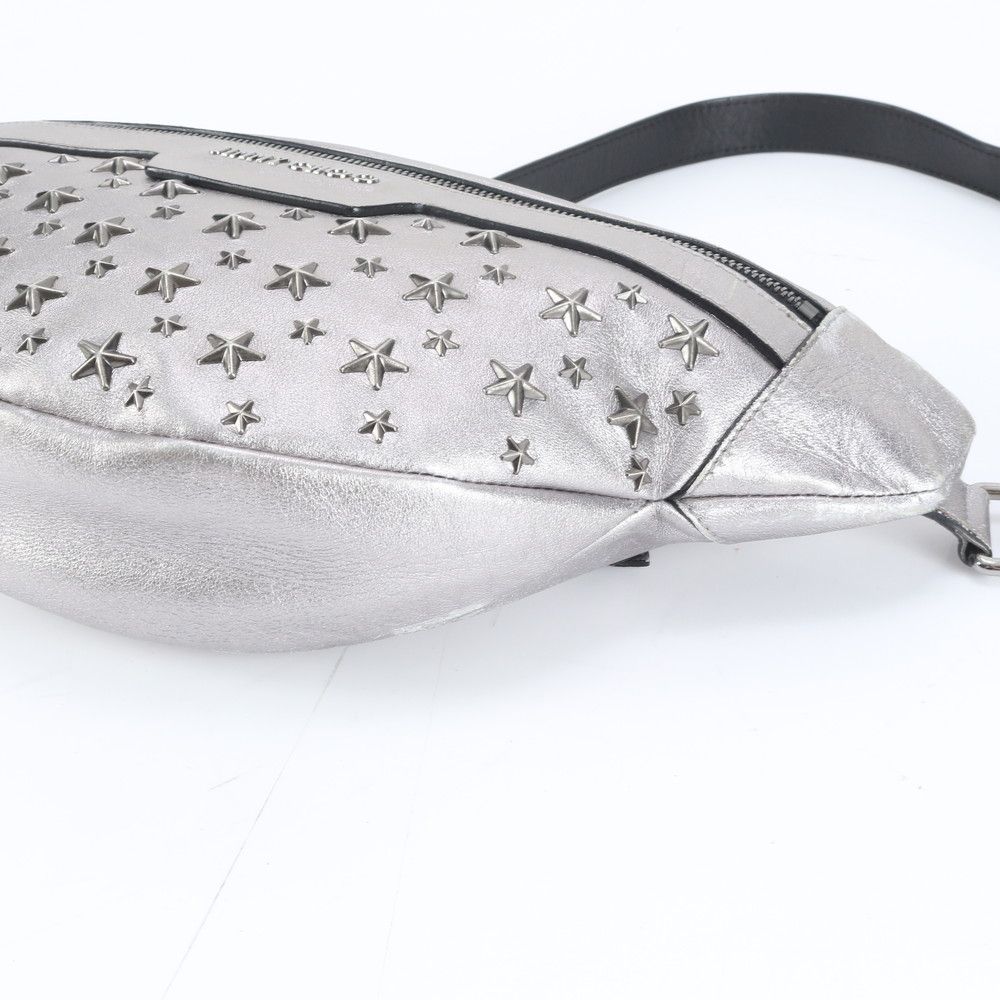 美品 ジミーチュウ スタッズ スター レザー ボディバッグ ウエスト