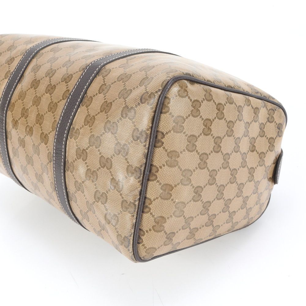 極美品 グッチ GGスプリーム ミニ ボストン 296021 レザー