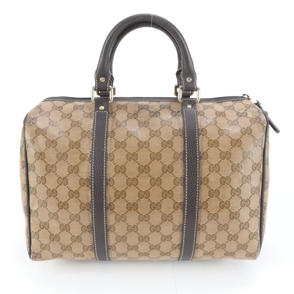 極美品 グッチ GGスプリーム ミニ ボストン 296021 レザー