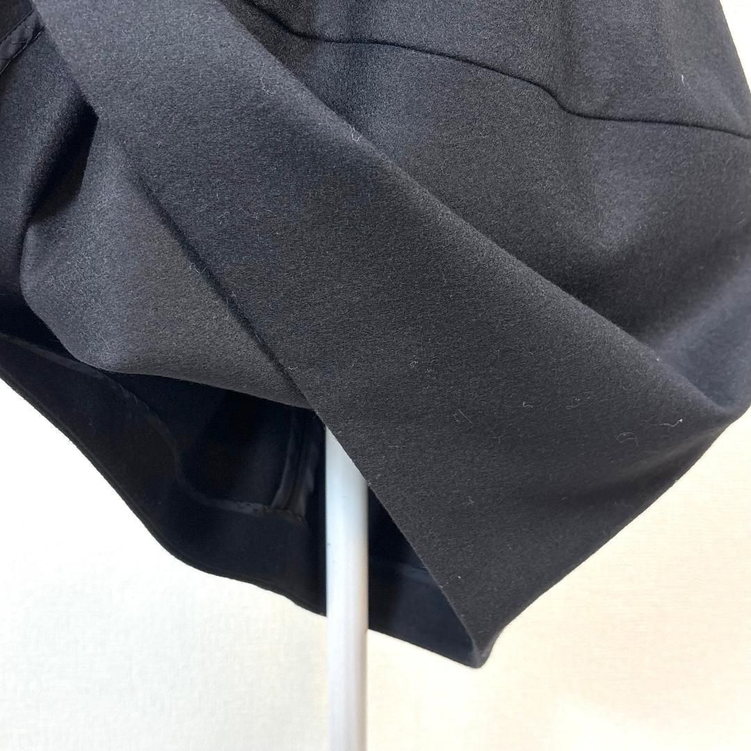 美品】 YOKOCHAN ノースリーブドッキングワンピース ツイード 36 黒 