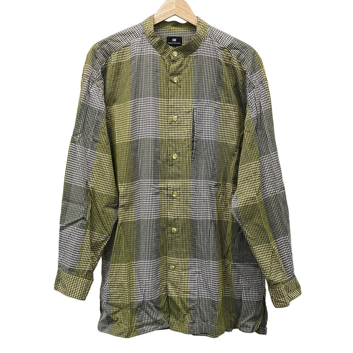 ISSEYMIYAKE(イッセイミヤケ) 長袖シャツ サイズL メンズ - イエロー