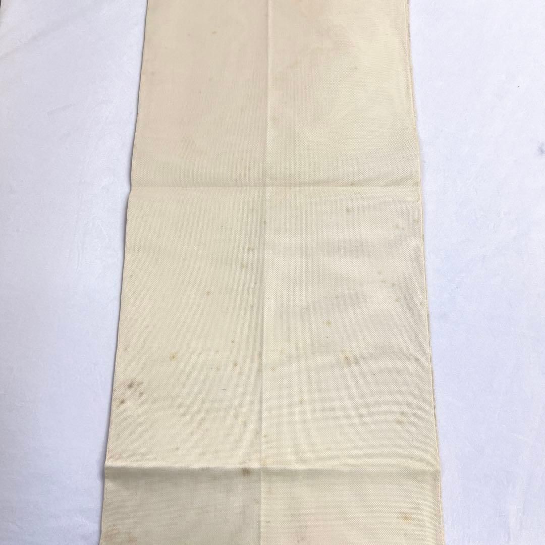 付け帯　作り帯　夏用　正絹　銀糸　紗　舟　着物　062t 付け帯 作り帯 夏用 正絹 銀糸 紗 舟 着物 062t - メルカリ