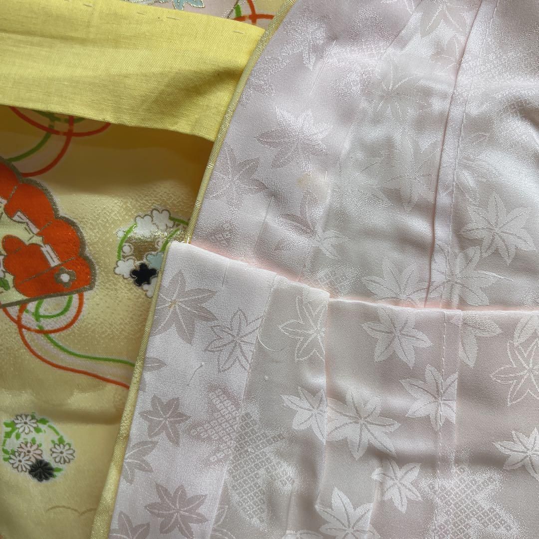 子供用着物　金駒刺繍　銀彩　雲模様　刺繍　着物　031t 子供用着物 金駒刺繍 銀彩 雲模様 刺繍 着物 031t 【公式通販】
