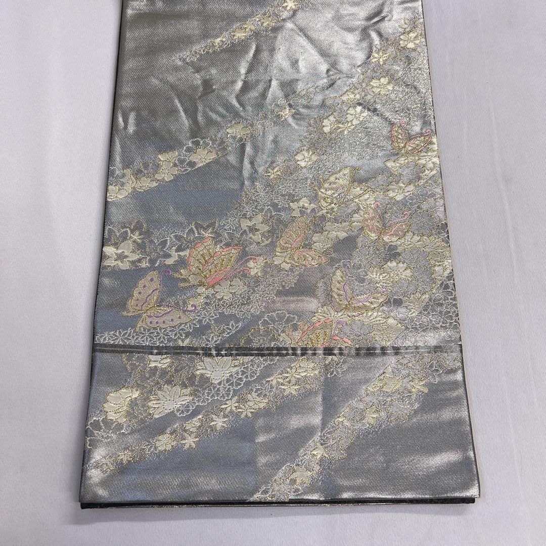 袋帯　蝶　桜花　桔梗　流線模様　着物　021t 袋帯 蝶 桜花 桔梗 流線模様 着物 021t 【公式通販】