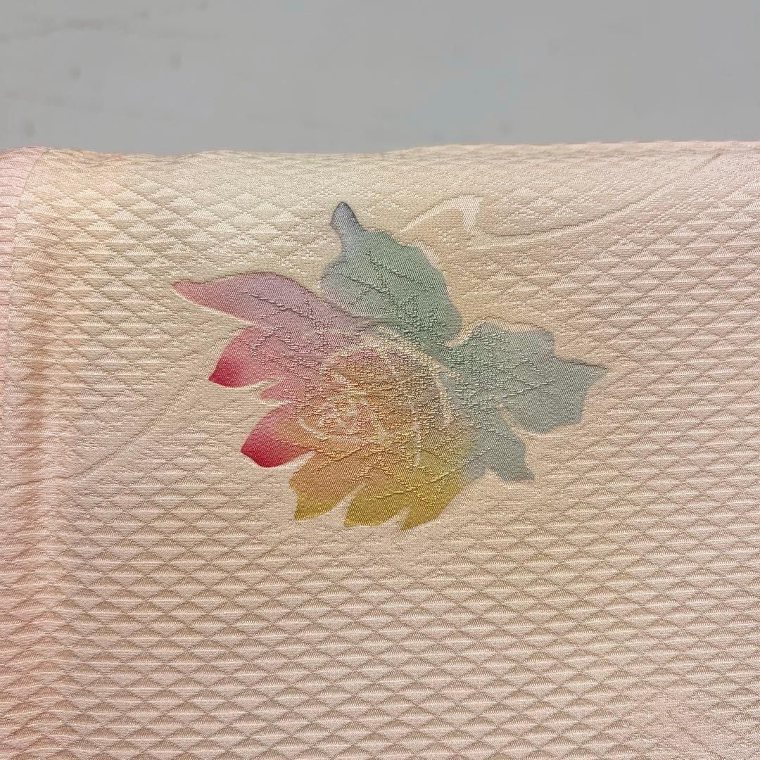 羽織　正絹　薔薇模様　鱗地紋　ぼかし染め　カラフル　菊花　着物　054t 羽織 正絹 薔薇模様 鱗地紋 ぼかし染め カラフル 菊花 着物 054tの通販
