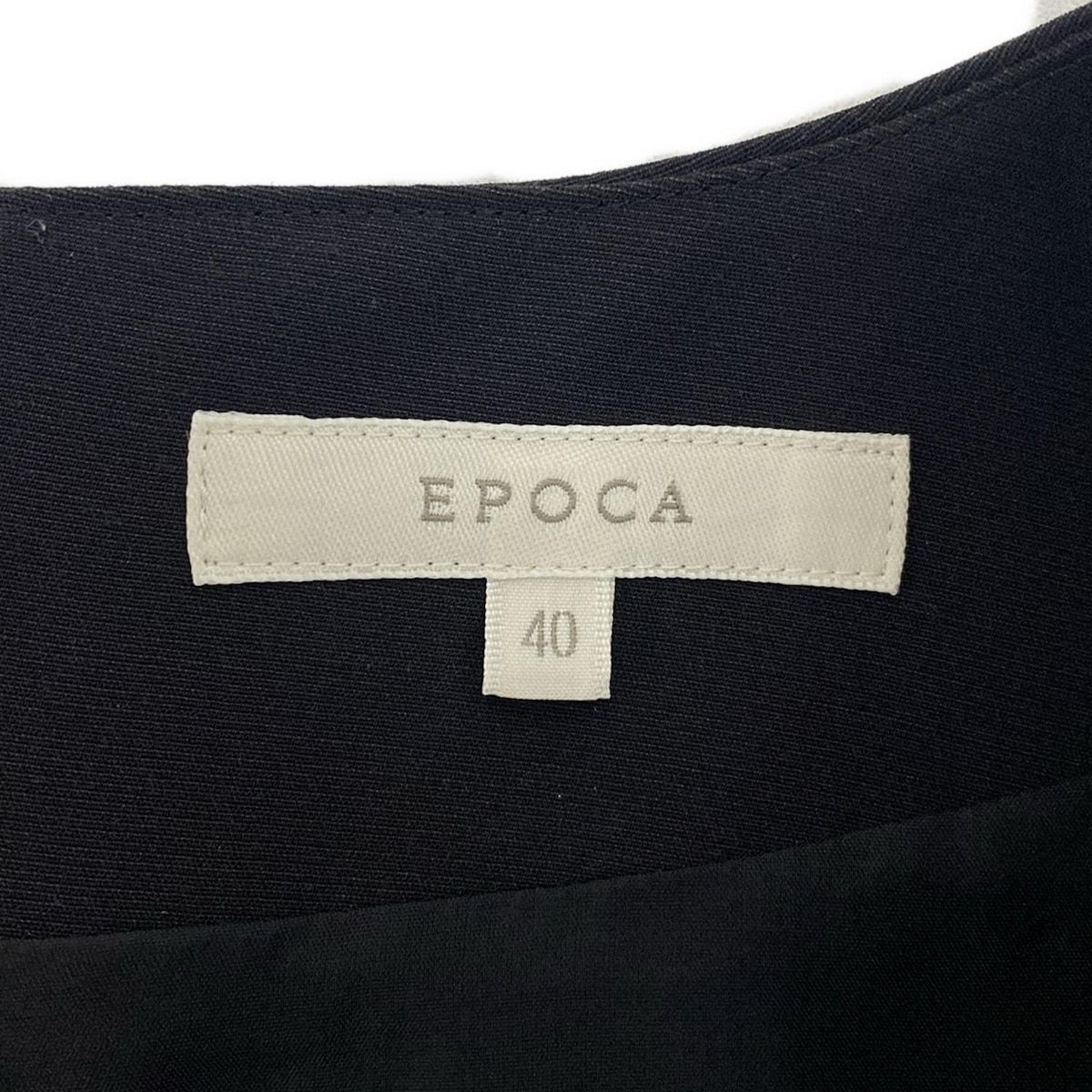 EPOCA(エポカ) ワンピース サイズ40 M レディース美品 - 黒 Vネック