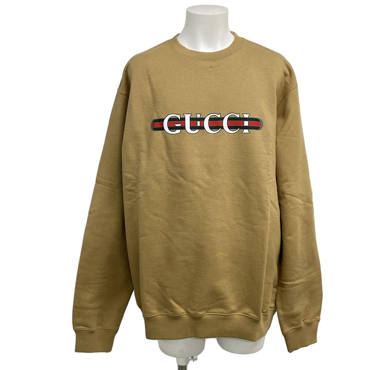 GUCCI(グッチ) トレーナー サイズXXL XL メンズ美品 - 784413 ベージュ