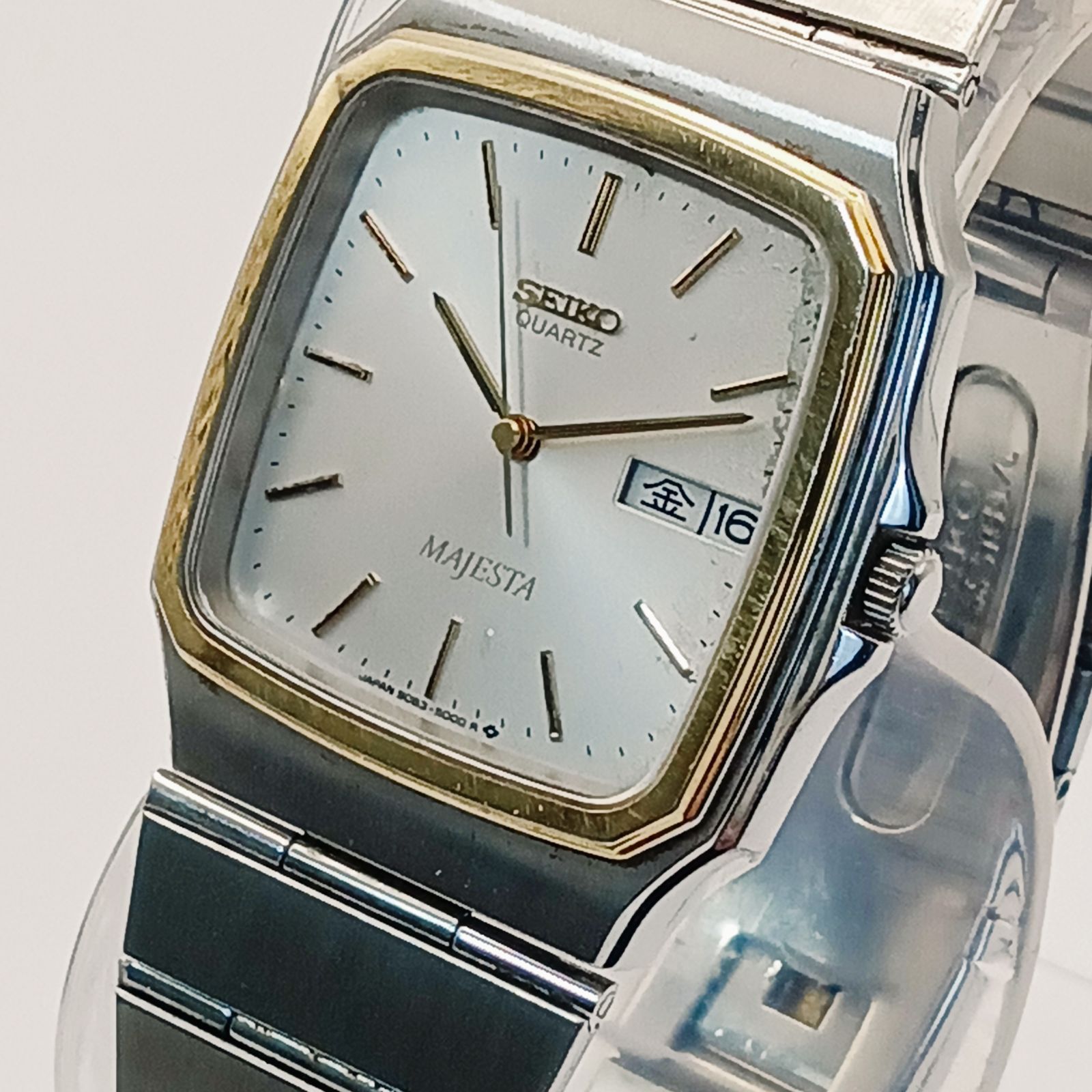 SEIKO セイコー MAJESTA マジェスタ スクエア デイデイト 銀 シルバー 