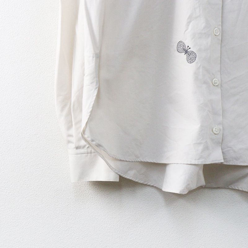 ミナペルホネン choucho バックボタン ダブルガーゼ ブラウス シャツ ミナペルホネン choucho バックボタン ダブルガーゼ ブラウス シャツ