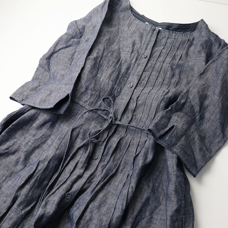 LOISIR ロワズィール アデュートリステス リネン エプロン ワンピース