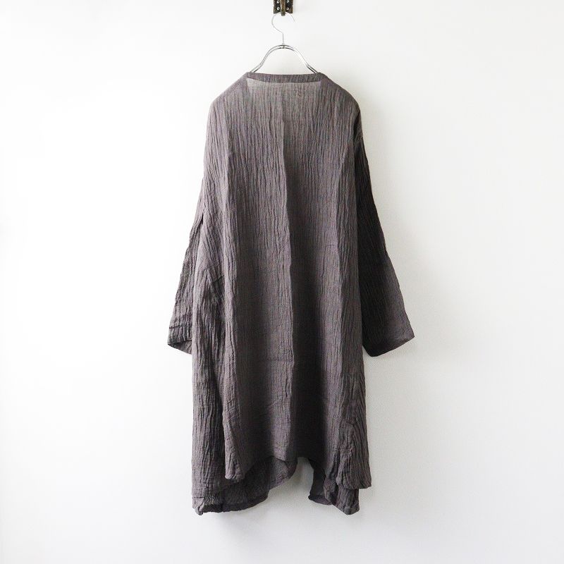 美品 ヴェリテクール Veritecoeur リネンガーゼ素材 ワイドシルエット