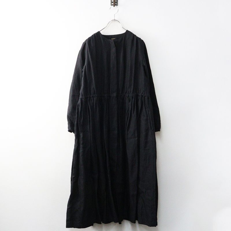 オールドマンズテーラー R&D.M.Co- リネンノーカラーギャザー  