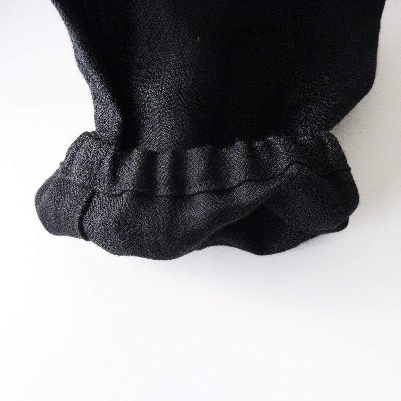 オールドマンズテーラー R&D.M.Co- リネンノーカラーギャザー  