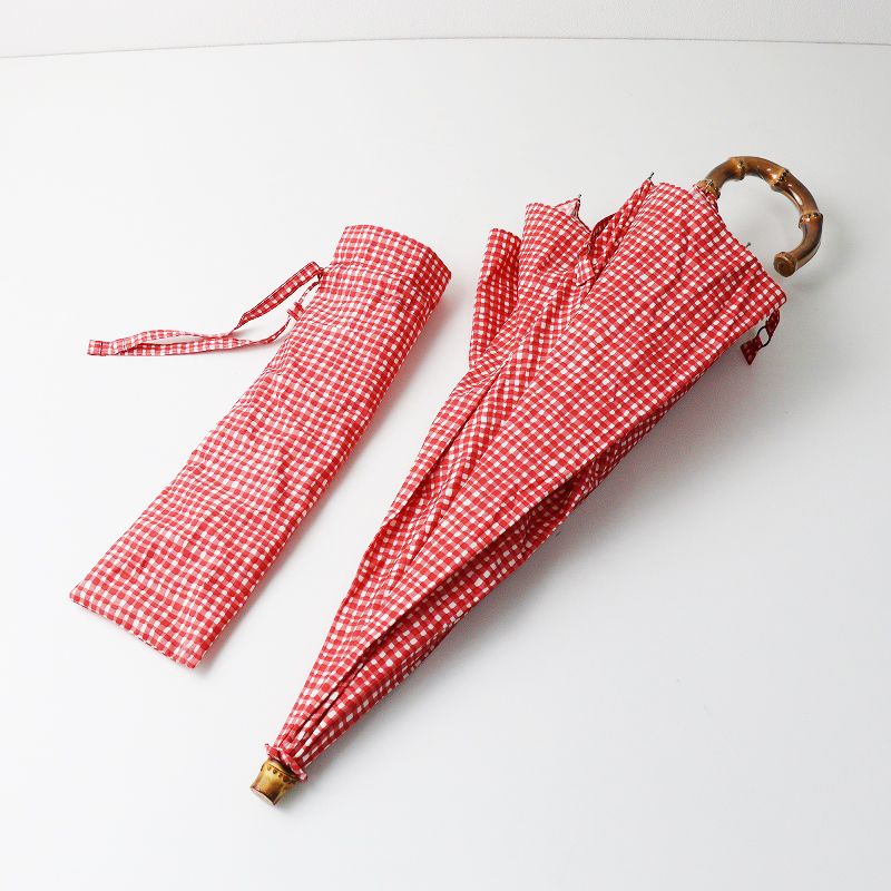 美品 ボンボンストア BonBonStore ギンガムチェック バンブー