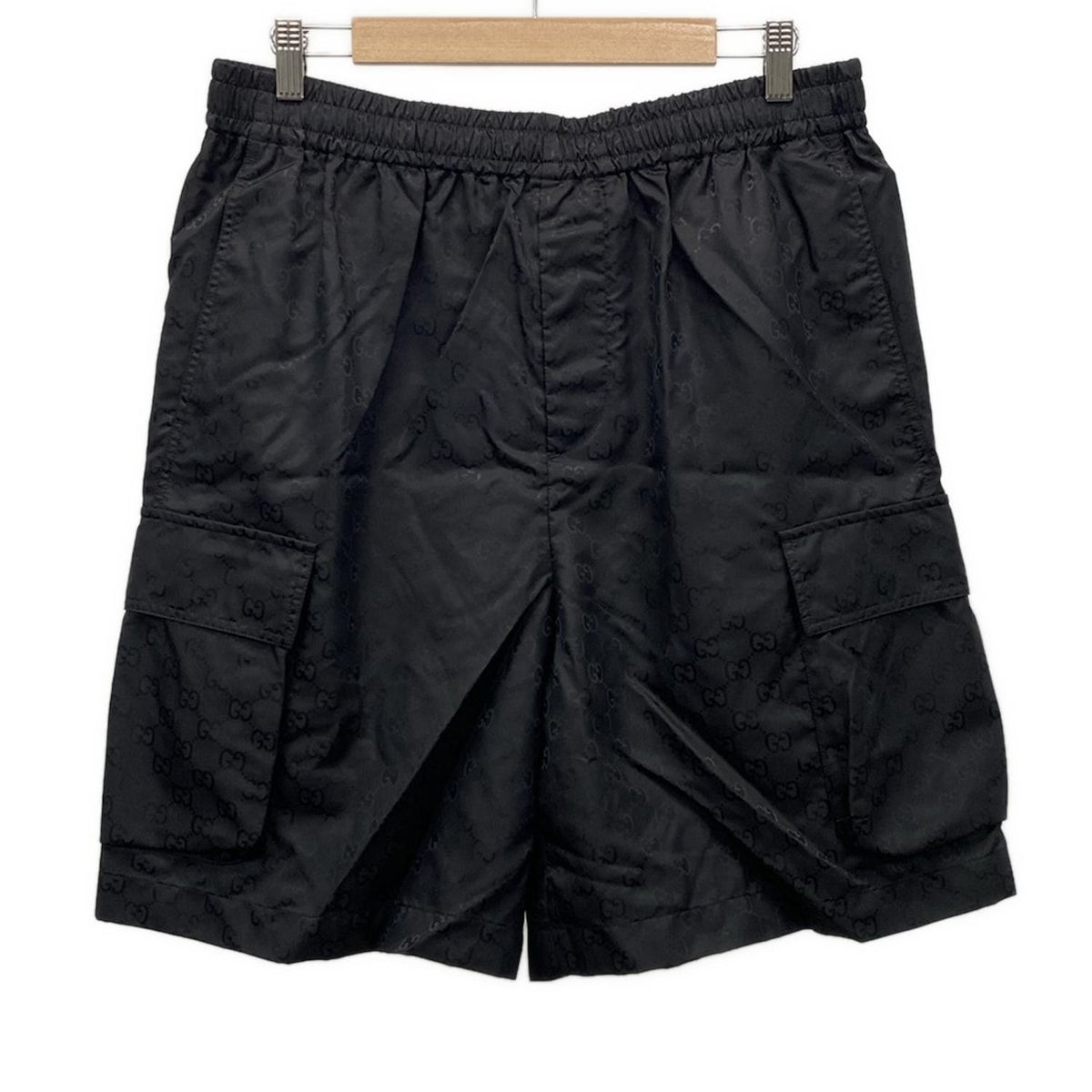 GUCCI(グッチ) 水着 サイズ50 M メンズ美品 - 787967 黒 GG柄/ウエスト
