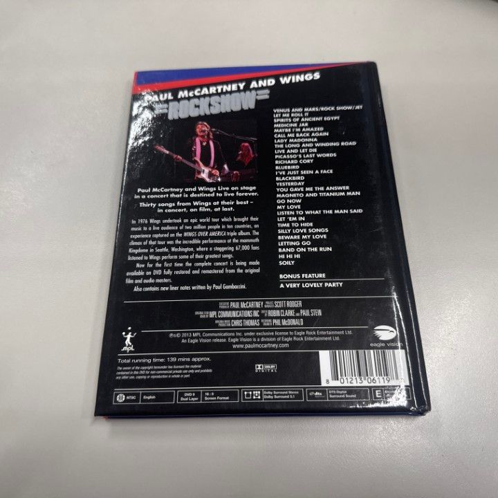 ○01)【1点限り!】Paul McCartney & Wings/Rockshow/DVD/ポール