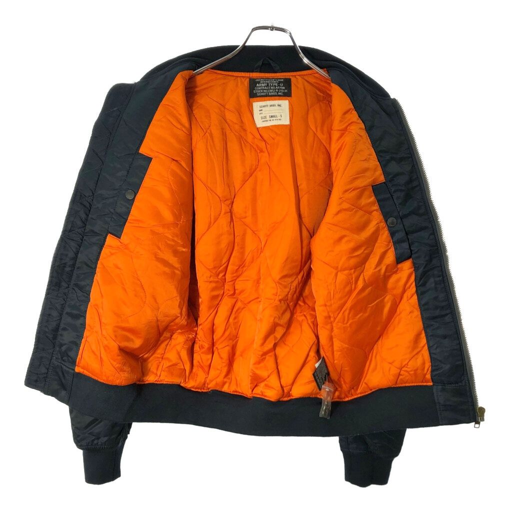 Schott ショット MA-1 フライトジャケット ミリタリー ネイビー(メンズ