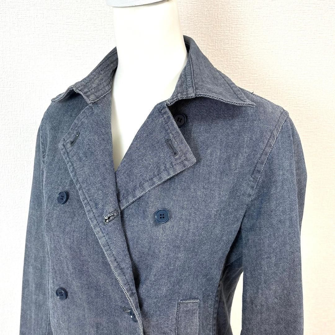 美品】 Theory デニムジャケット ダブル 4 ストレッチ 無地 - メルカリ
